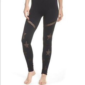 Spiritual Gangster cutout star black leggings